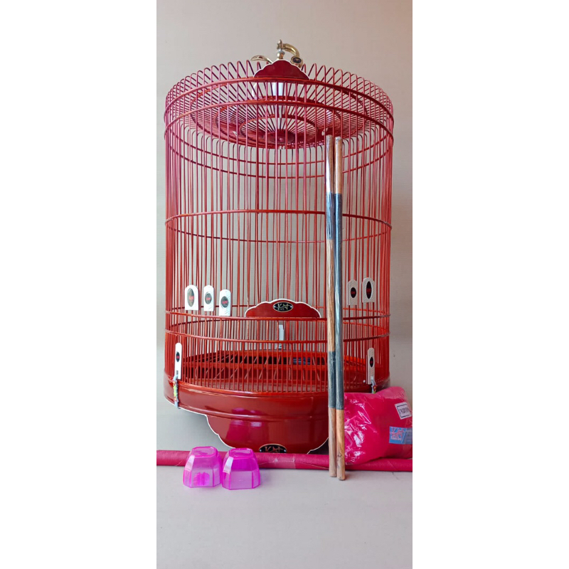 SANGKAR MURAI BATU TANPA ROS LIS AKRILIK KOKOH BERKUALITAS BURUNG