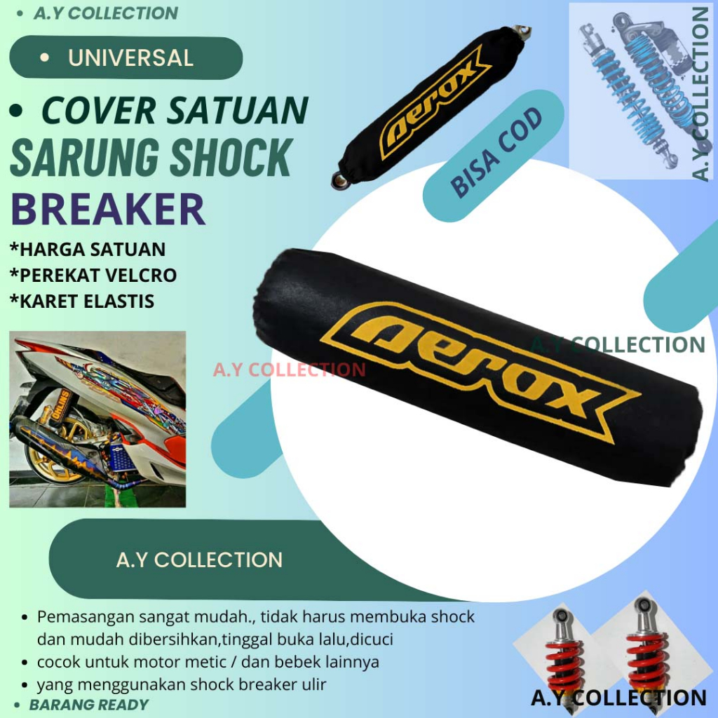 SARUNG SHOCK BELAKANG/ TUTUP BELAKANG SHOCKBREAKER SEMUA MOTOR