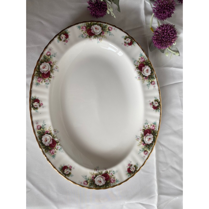 Royal Doulton Royal Albert Celebration Oval Dish Piring Saji Oval