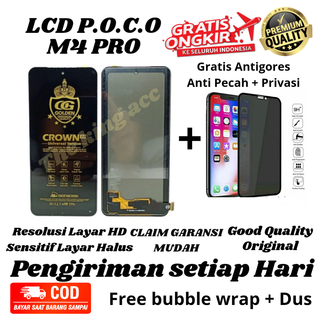 Lcd Touchscreen Poco M4 Pro Full Set / Lcd Poco M4 Pro Original Full Set