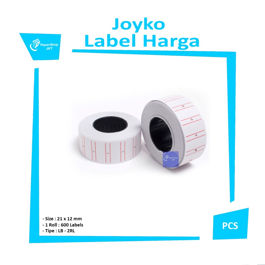 

Joyko - Label Harga 1 Baris LB-2RL Biru - Roll