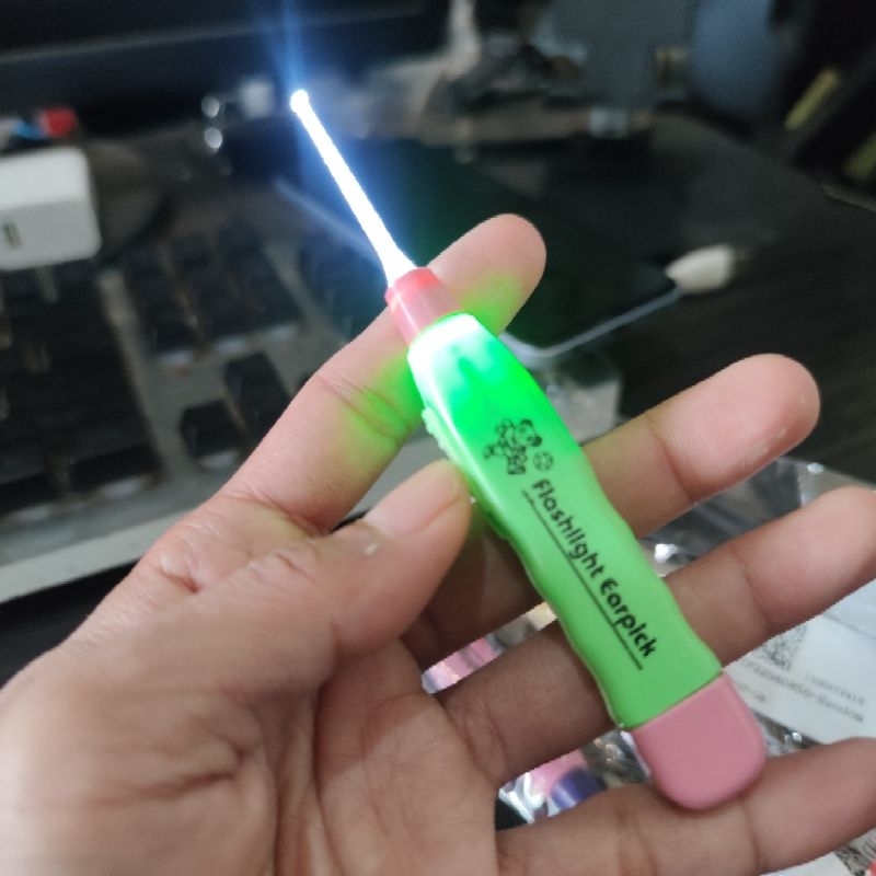 GROSIR TROLIS Z534 LED Korek Telinga Kuping anak dewasa remaja Jenis Lampu Nyala stick Ujung 3 stik 