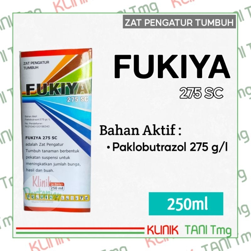 FUKIYA 275SC - 250ml | ZAT PENGATUR TUMBUH BERBAHAN AKTIF PAKLOBUTRAZOL 275 g/l | ZPT PEMPERBANYAK B