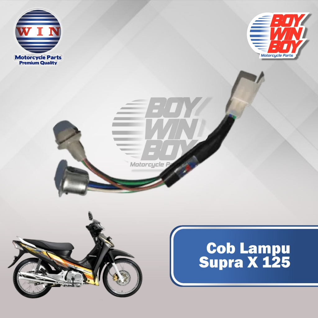 COB Lampu Honda Supra x 125 1 Set Depan Tinggal Pasang PNP Supra X 125 Merk Win