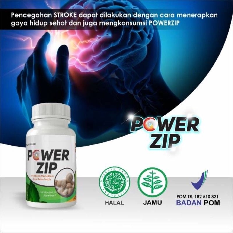 POWER ZIP 60 KAPLET JAMU HERBAL POWER ZIP ISI 60 KAPLET