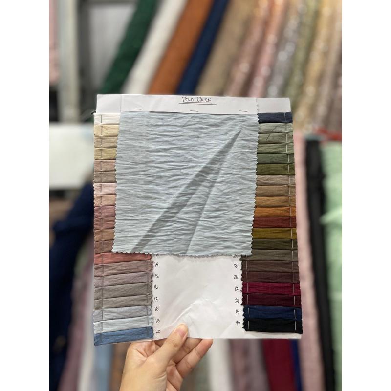 1 ROLL BAHAN KAIN POLO LINEN | 1 ROLL = 60 YARDS