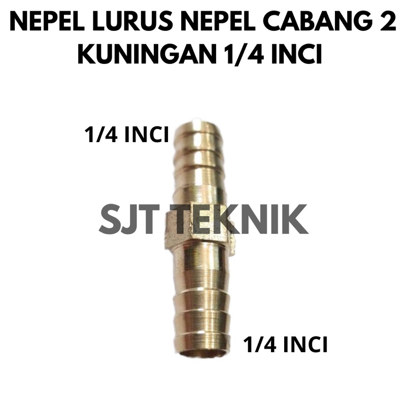 Nepel lurus 1/4 inci nepel cabang 2 1/4 inci nepel luris selang nepel lurus selang angin kompresor n