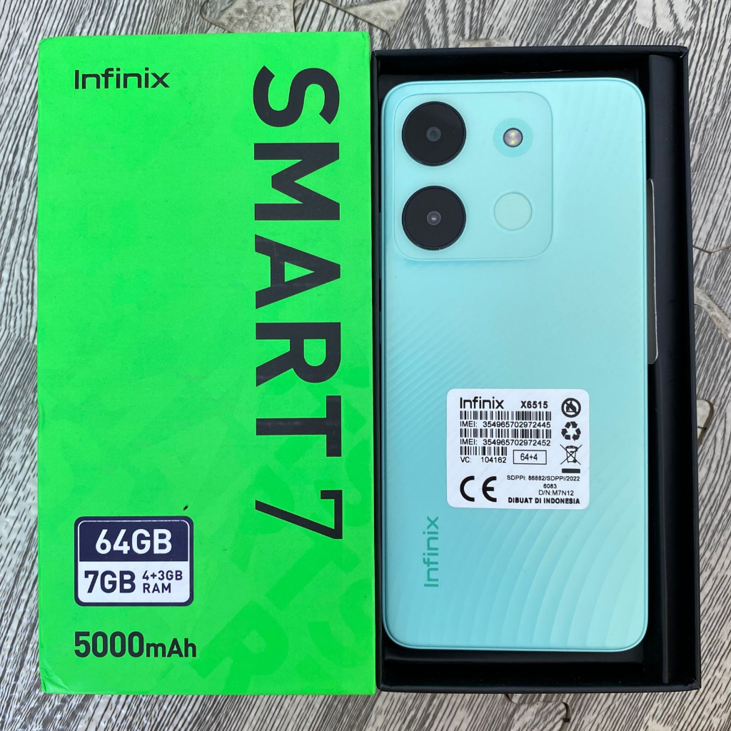 Infinix Smart 7 4/64GB Second Fullset Bergaransi