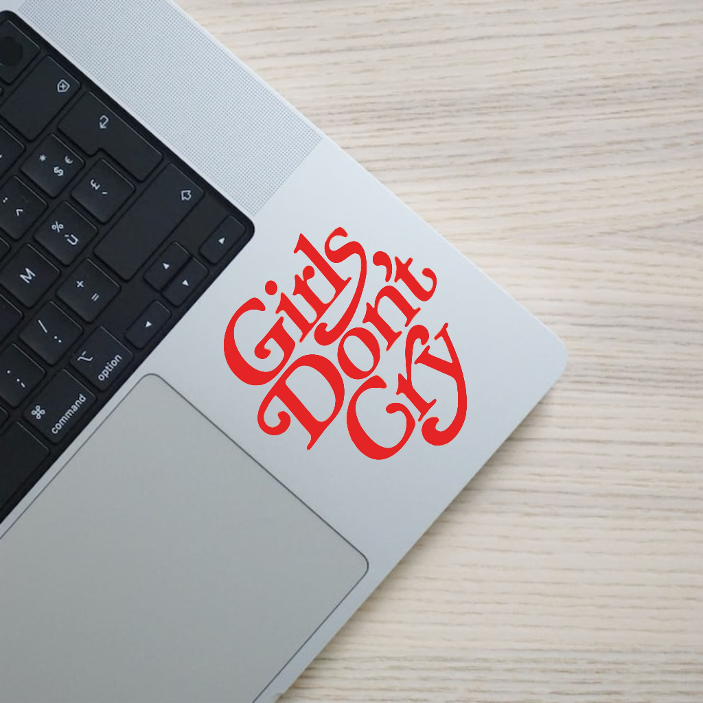 

Sticker quotes decal laptop waterproof #girls dont cry