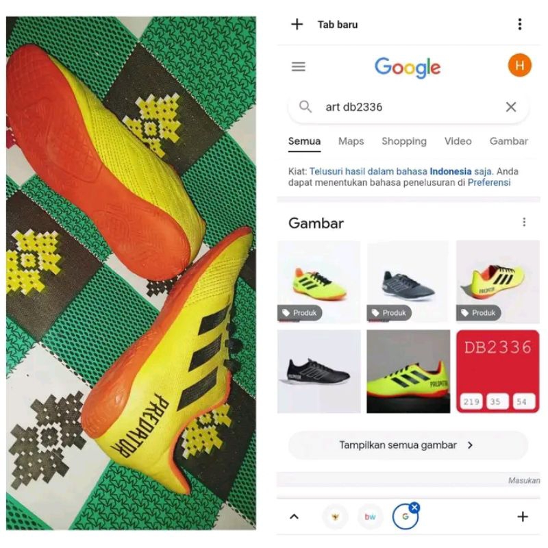 ADIDAS FUTSAL SIZE 36 second ORIGINAL tag TEMBUS