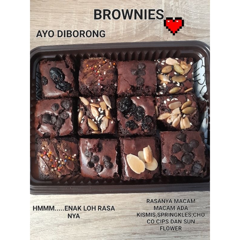 

fudgy brownies mix topping