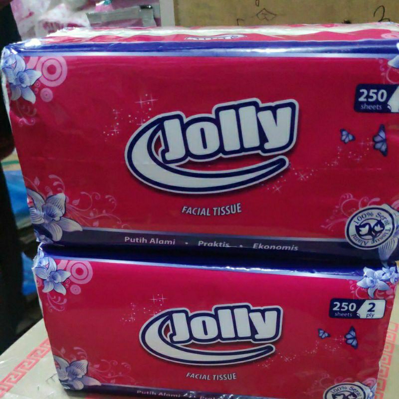 Termurah Jolly TIssu 250 Sheet 4Pack