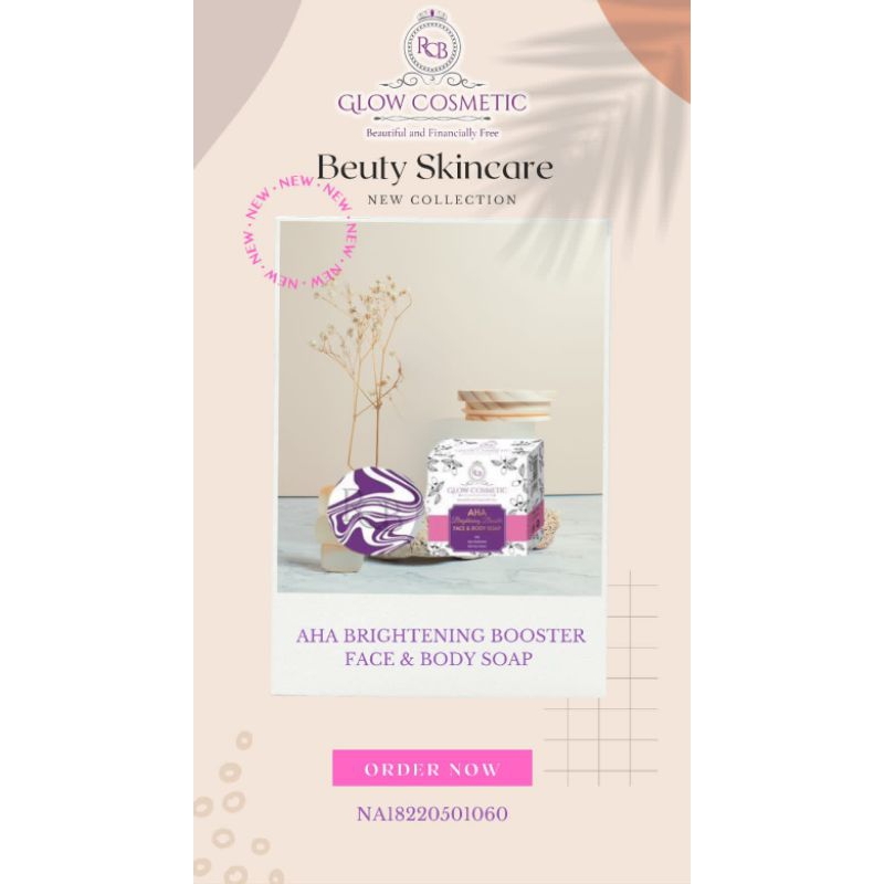 SABUN BATANG RCB GLOW/RCB GLOW COSMETIKSABUN BATANG RCB GLOW BISA DI PAKAI WAJAH DAN BADAN