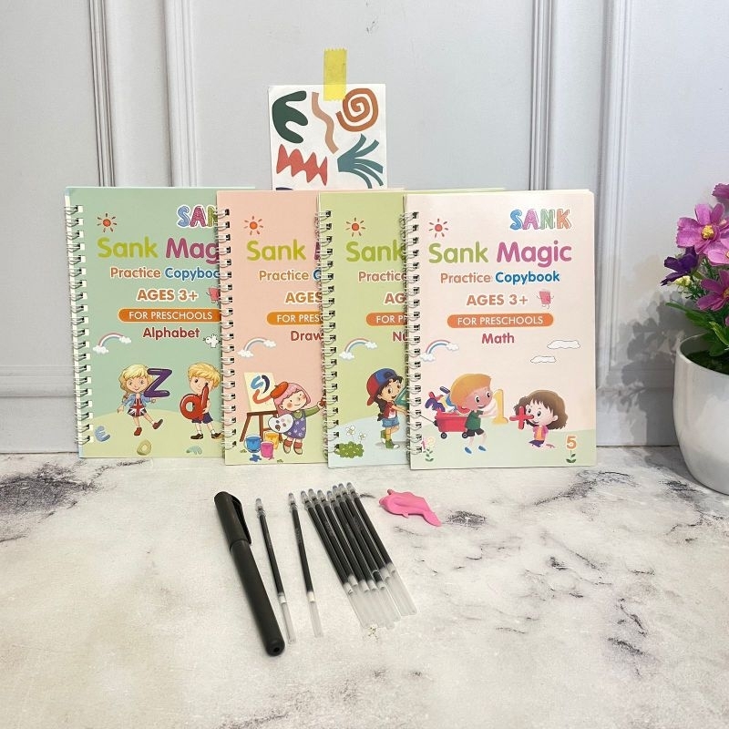 

Promo !!Sank Magic Practice Book 1 Set Isi 4 Buku Sankbook Magic Free Pulpen Dan Isi Refill 10 Pen Alat Tulis Sekolah Korea Asthetic Kekinian Termurah