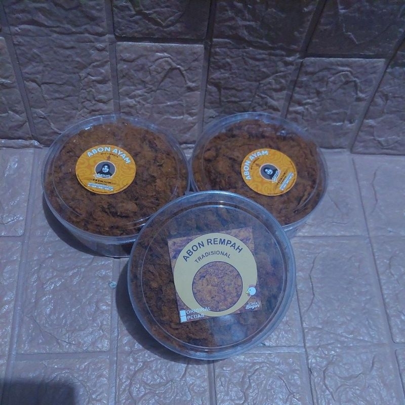 

abon ayam dan abon rempah