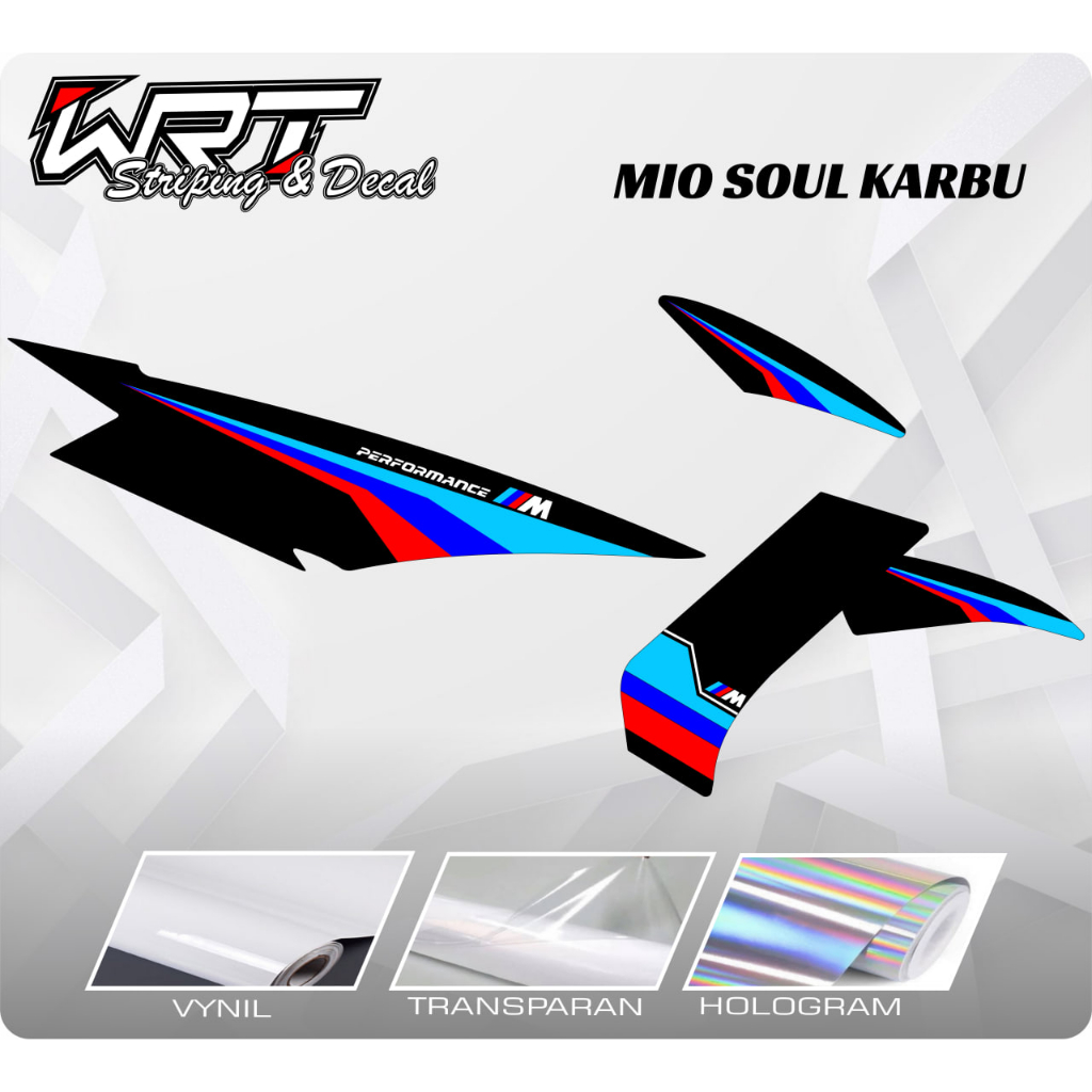 Striping Mio Soul Karbu-Stiker Decal Mio Soul Karbu BMW