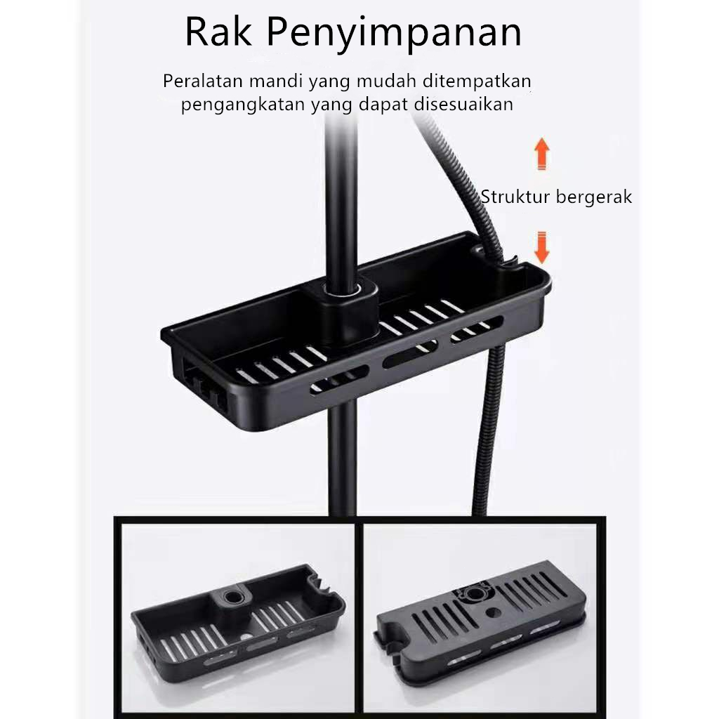 Shower Set Kamar Mandi Rain Shower/Set Shower Air Panas Dingin Alat Mandi Kamar Mandi