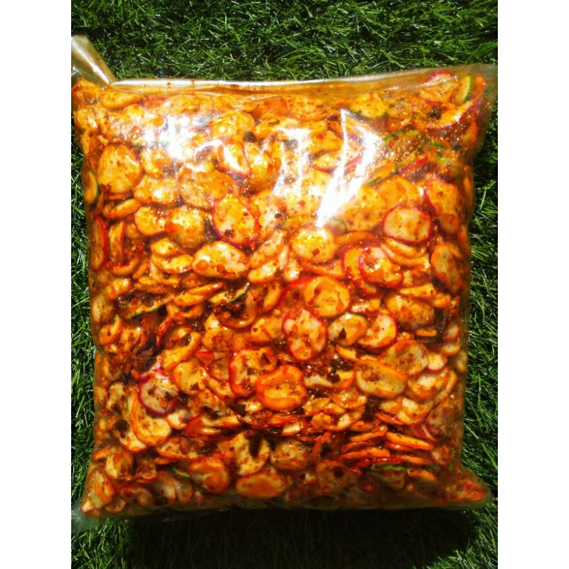 

seblak kering kerupuk bawang pedas (1 kg) extra daun jeruk