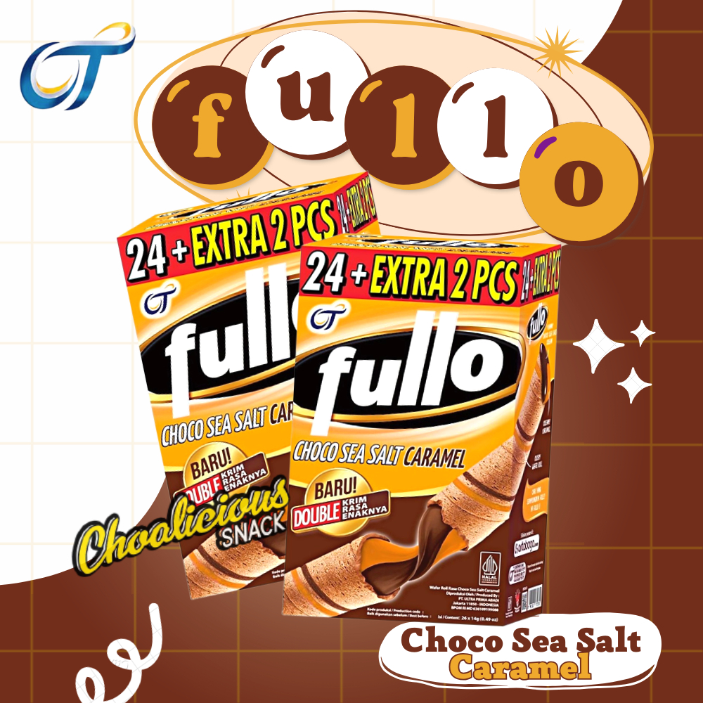 

FULLO Wafer Stick Rasa Choco Sea Salt Caramel Ecer @14 gram