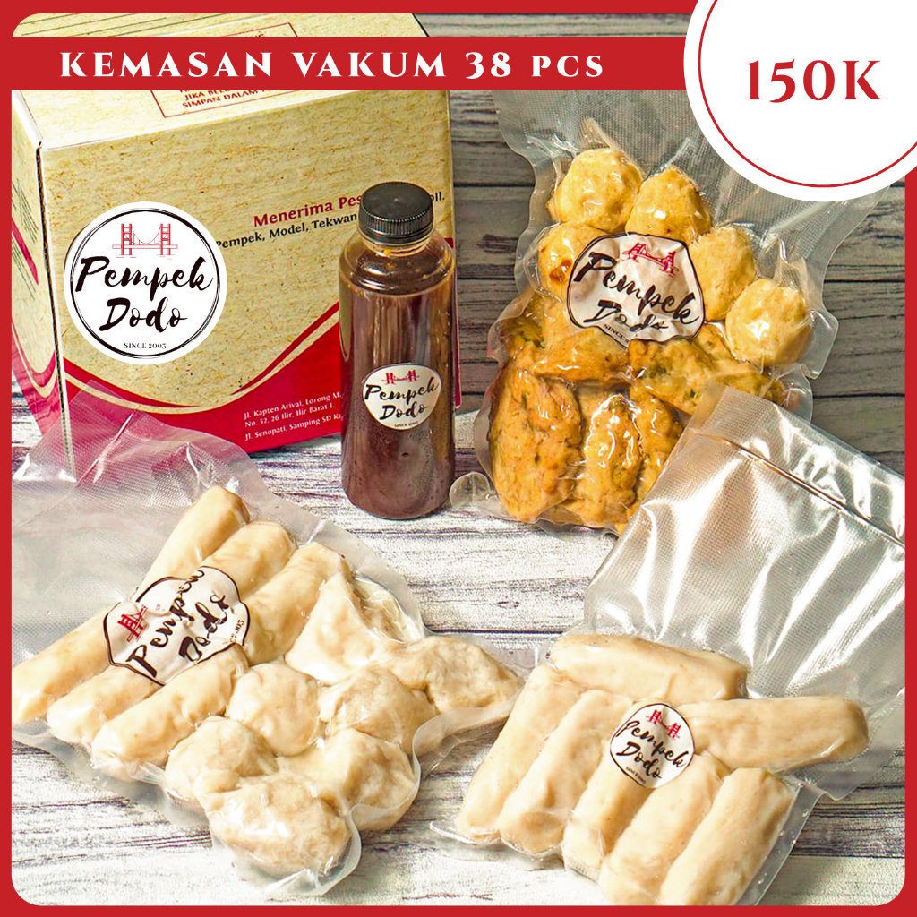 

Pempek Asli Palembang Paket isi 38 Pcs
