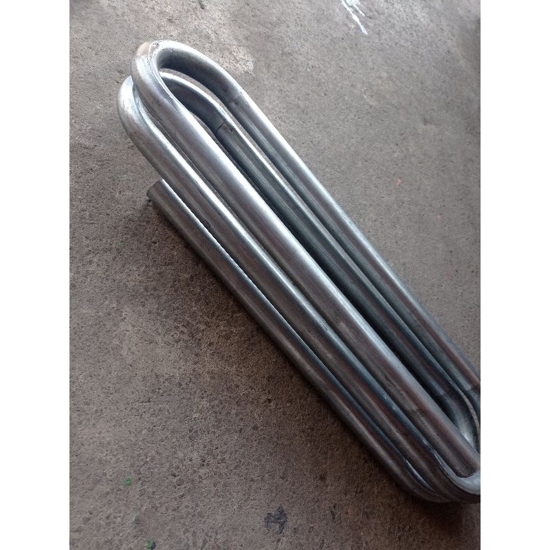 pipa lilitan knalpot 3 putaran 80 cm bahan galvanis