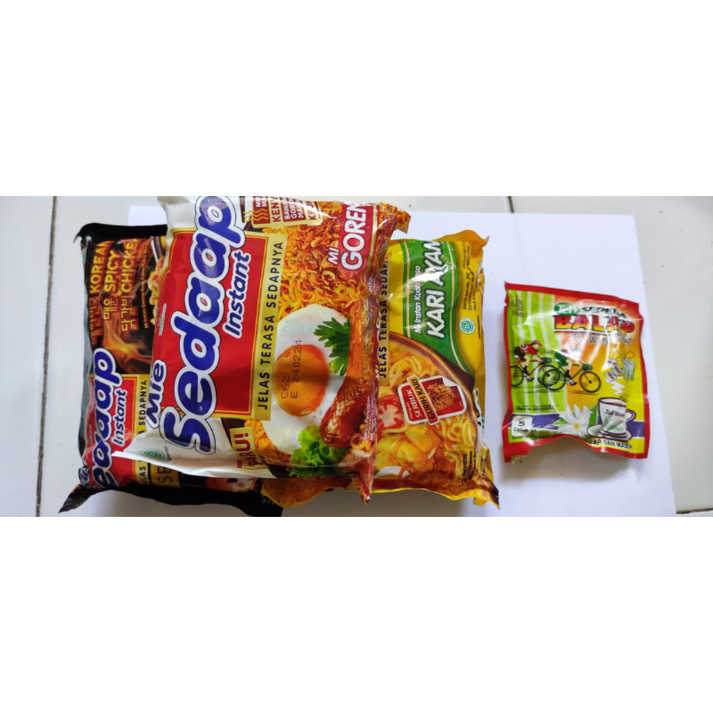 

mi sedap 5 buah dan teh