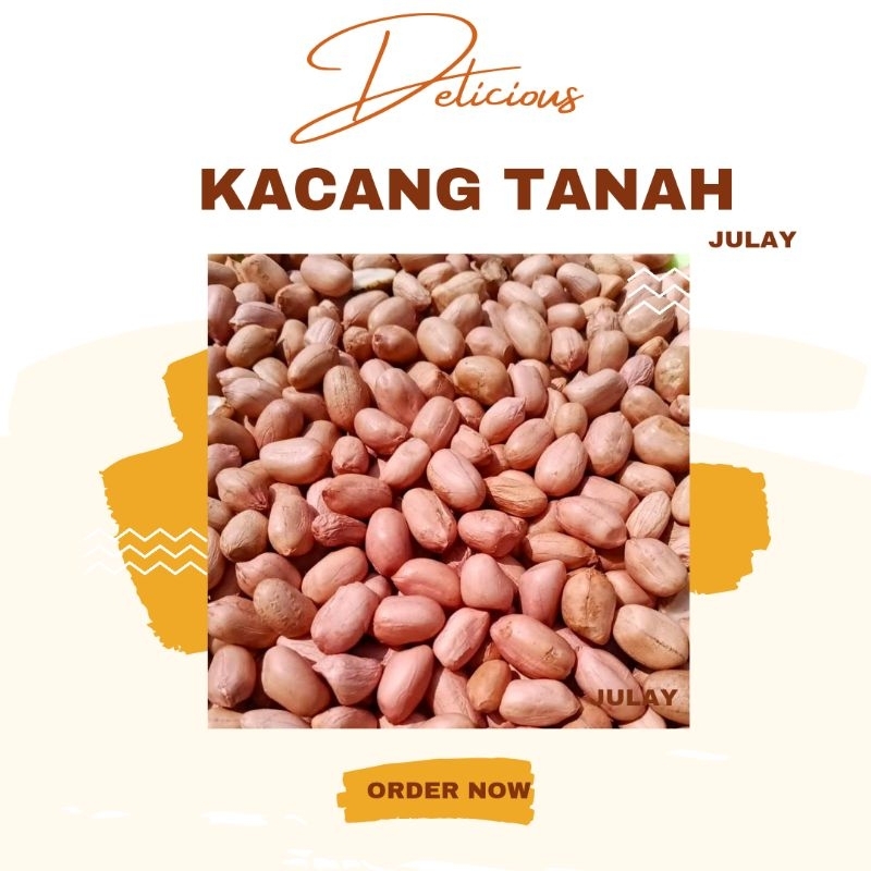 

julay.id kacang tanah kulit mentah 250 gram kacang saus gado gado