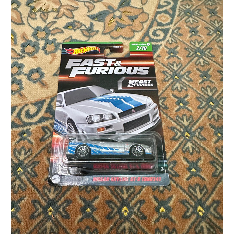 Hotwheels Nissan Skyline GT-R(BNR34) fast and furious