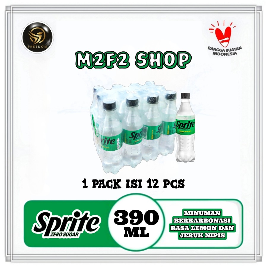 

Sprite Zero Sugar Minuman Bersoda Botol Pet - 390 ml (Kemasan 1 Pack)