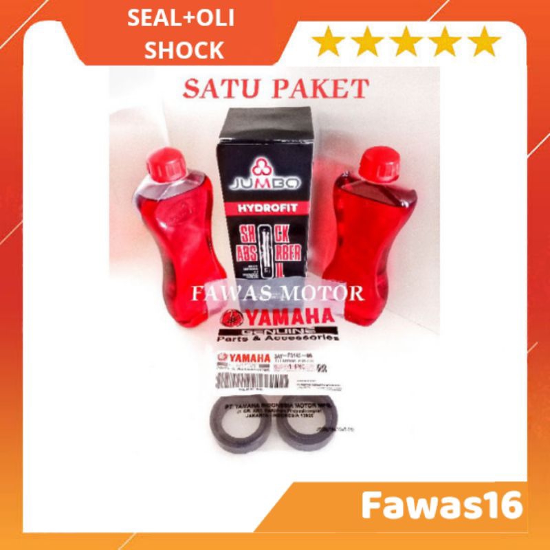 paket shock depan minyak shock oli shock + shil shock yamaha
