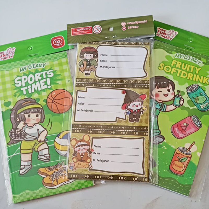 

MY DIARY MOMO PLUS STIKER NAMA