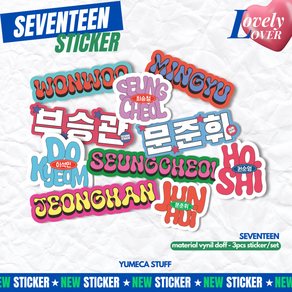 

(min co 15k) SVT17 LOVELY LOVER STICKER SET