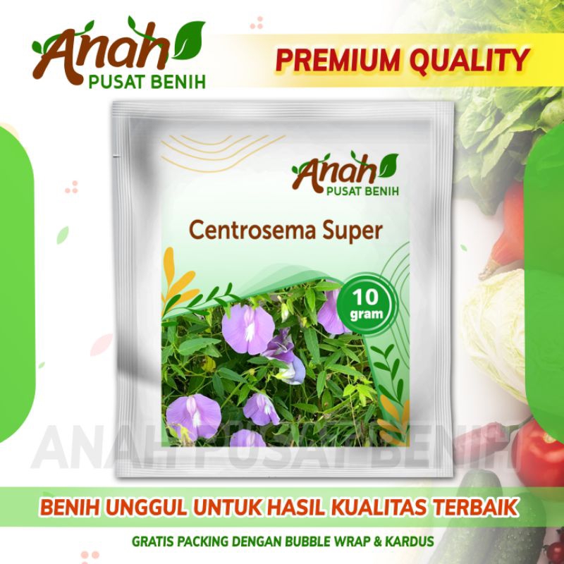 Benih Centrosema Super 10 gram / Bibit pakan ternak / Biji centrosema