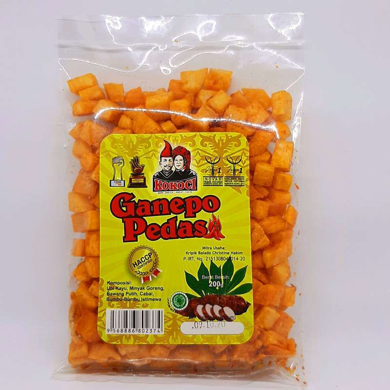 

Ganepo Renyah Kokoci Cemilan Ubi Kayu Oleh2 Khas Padang 200gr