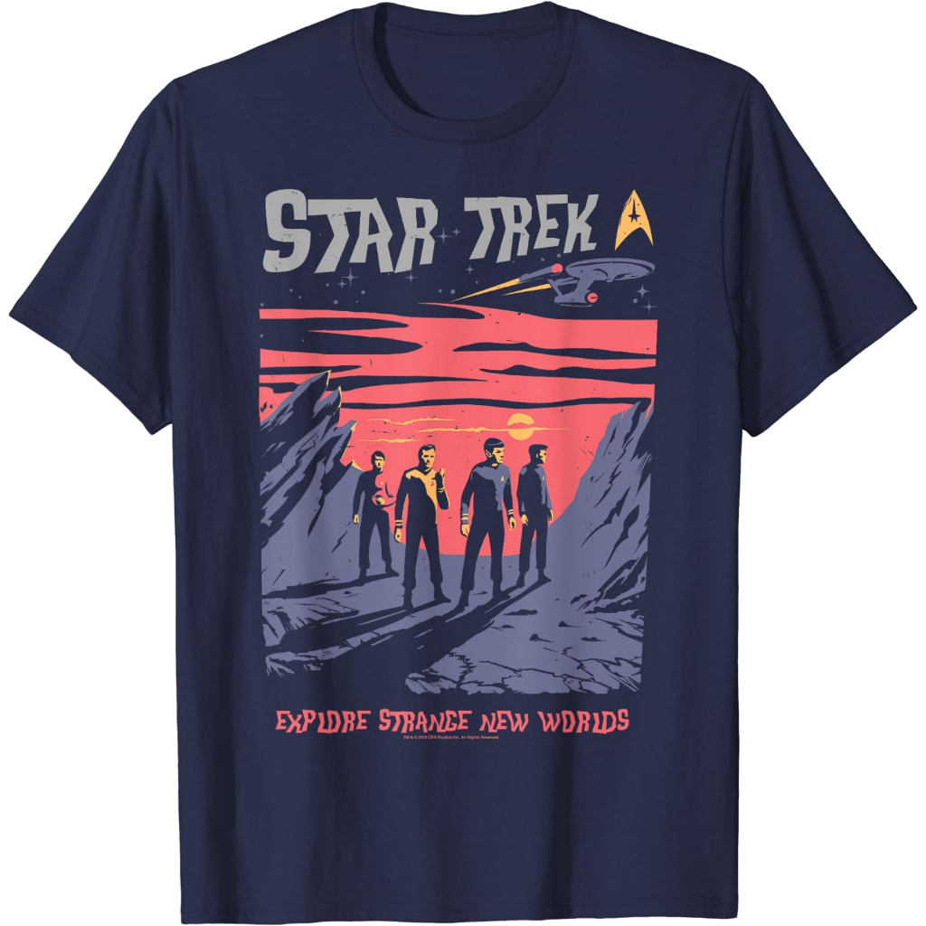 Kaos Anak Star Trek Explore Strange New Worlds Fan Art T-Shirt Pakaian Fashion Baju Atasan Anak Laki