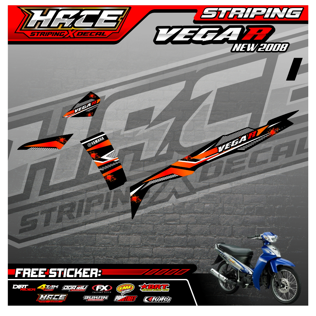 120 STRIPING VEGA R NEW 2008 - STRIPING VEGA R NEW 2008 PREMIUM GRAFIK