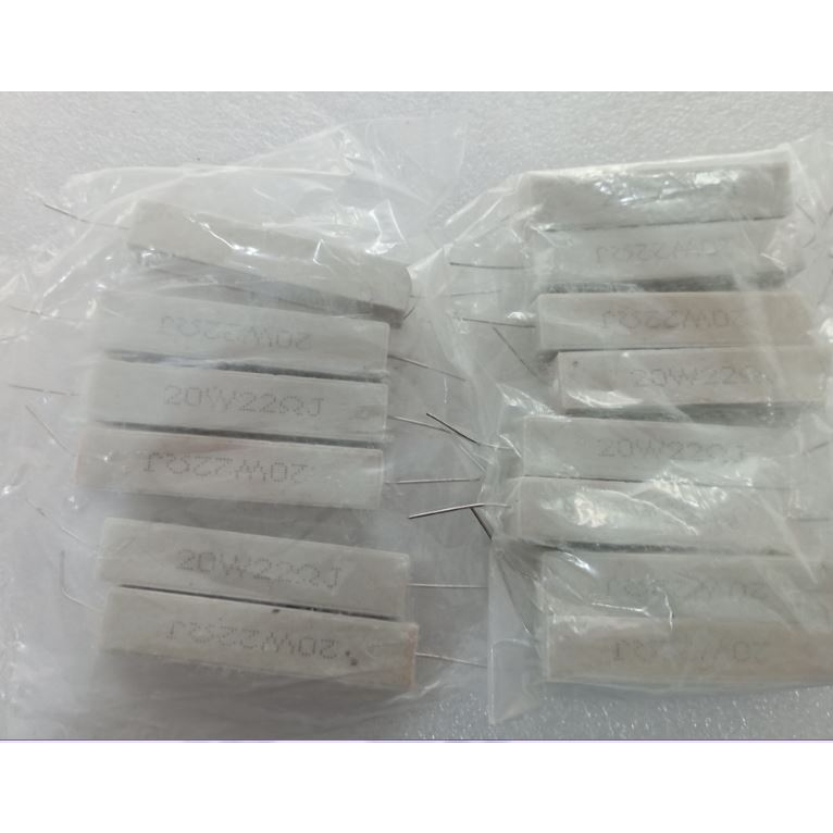 Resistor 22ohm 20watt / resistor 22r 20w/R kapur 22 ohm 20 watt / 22R 20W