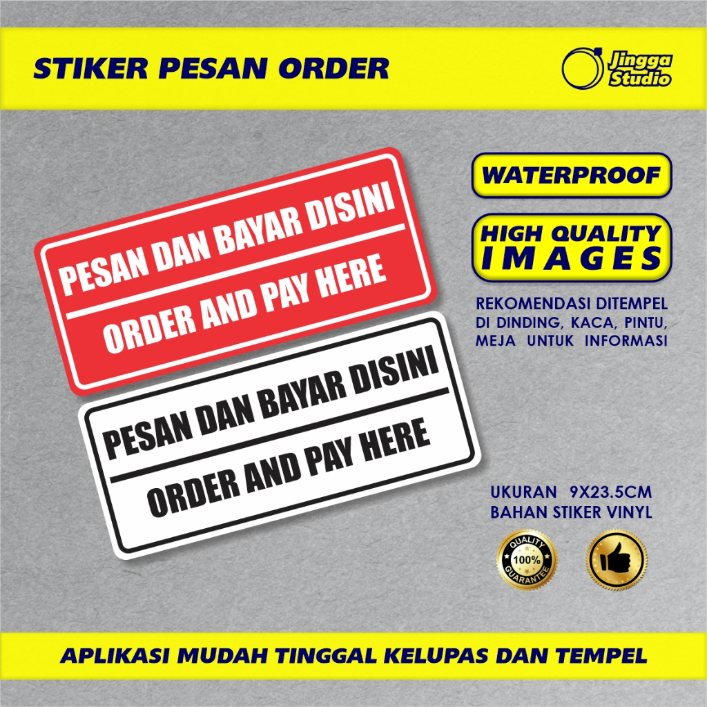 

Stiker Pesanan Makanan Orderan Makanan