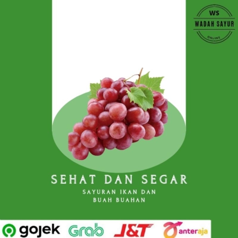 

Anggur Red Globe ( 250 Gram ) | Wadah Sayur Bogor
