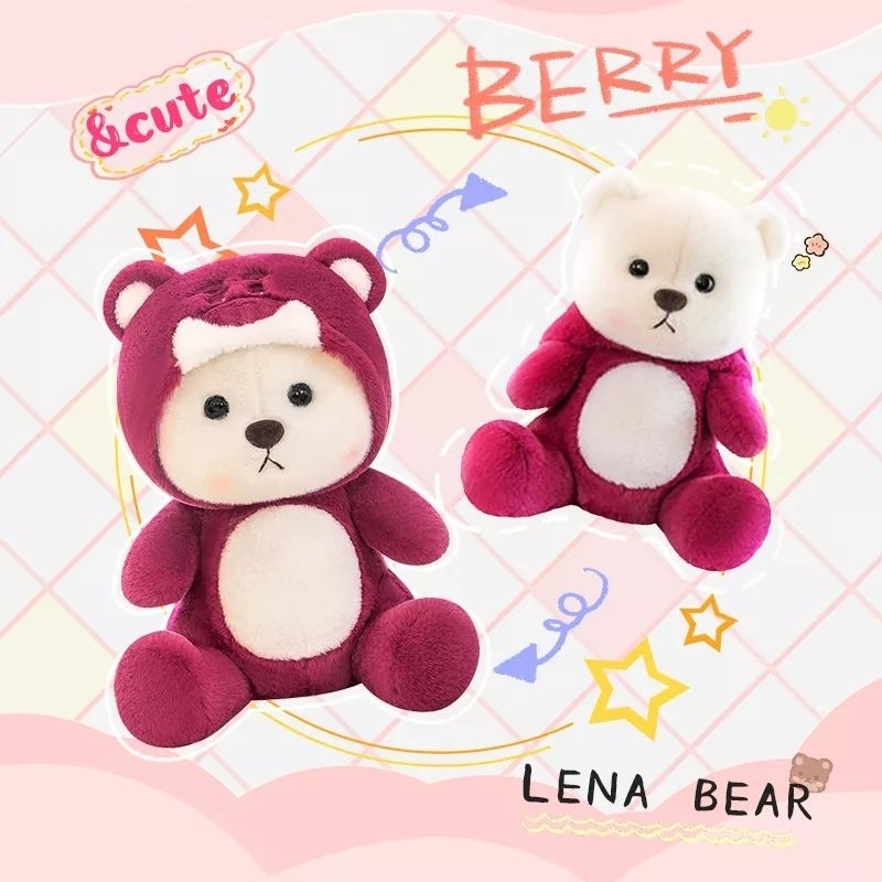 Boneka Lotso Hodiee Kupluk Mainan Boneka Viral Tedy bear Cosplay Cute 30 CM HighQuality Import SNI