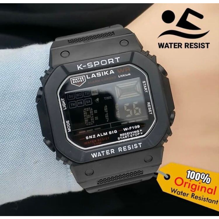 Jam Tangan Lasika K-Sport Model Persegi Tahan Air