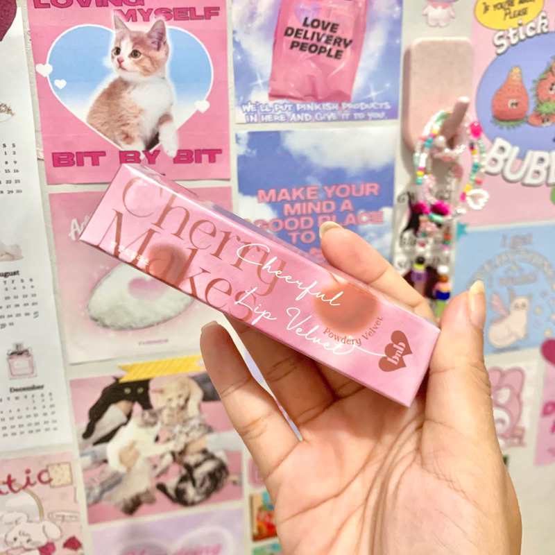 BNB Barenbliss Cherry Makes Cheerful Lip Velvet 02 Rosewood Dream Korea Lip Cream