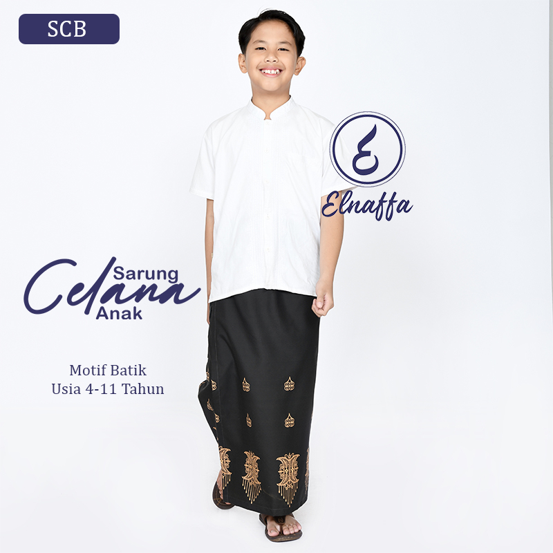 Elnaffa-Sarung Celana Anak-Sarung Celana Motif Batik Usia 4-11 Tahun (SCB)PROMO PRODUK BARU