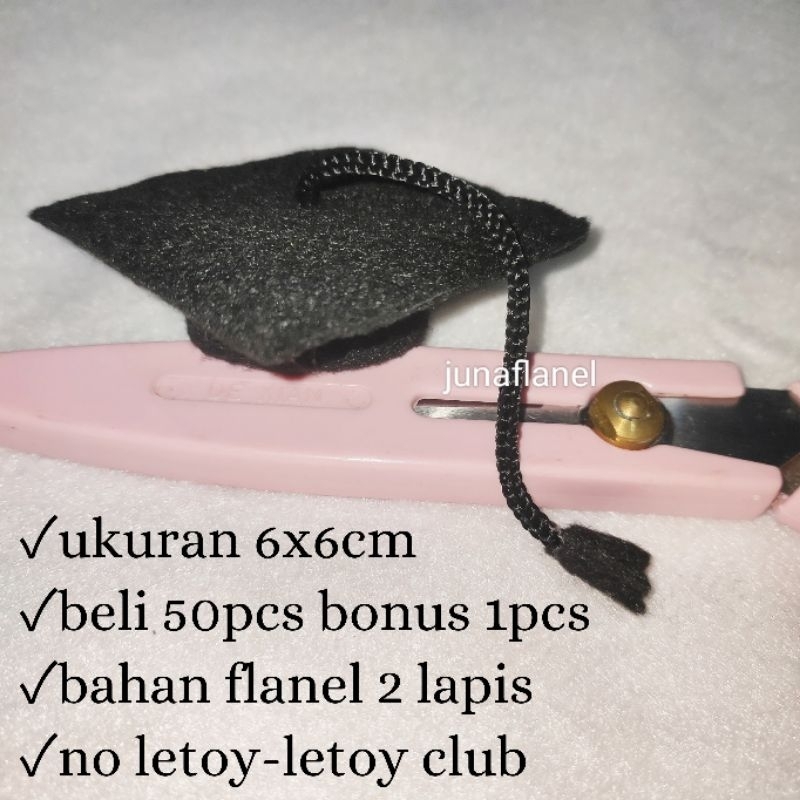Topi wisuda boneka/topi toga boneka/boneka wisuda/topi boneka wisuda promo murah/topi wisuda tali hi