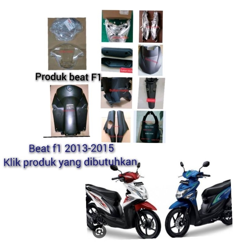 full set bodi beat F1 sen Beat f1 reflektor lampu depan beat F1 sepakbor belakang beat F1 cover teng