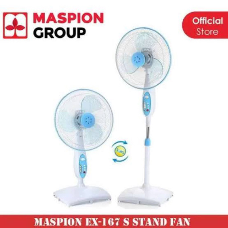 Maspion KIPAS ANGIN MASPION EX-167S – Stand Fan MASPION 16 inch 2 IN 1 Maspion stand fan Maspion kip