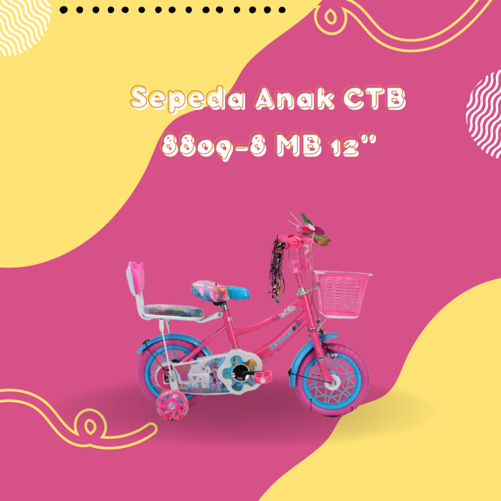 Sepeda Anak 12 Inchi Kincir Angin 8809