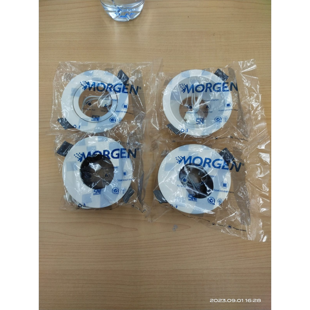 MORGEN kap lampu corong downlight mr16 trimless pinhole halogen