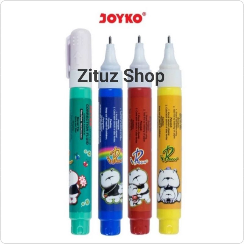 

Tipe Ex Joyko CF-P18IB iBear Correction Fluid Joyko CF P18IB Tip X Joyko iBear Cairan Koreksi Stipo Joyko penghapus pulpen cair