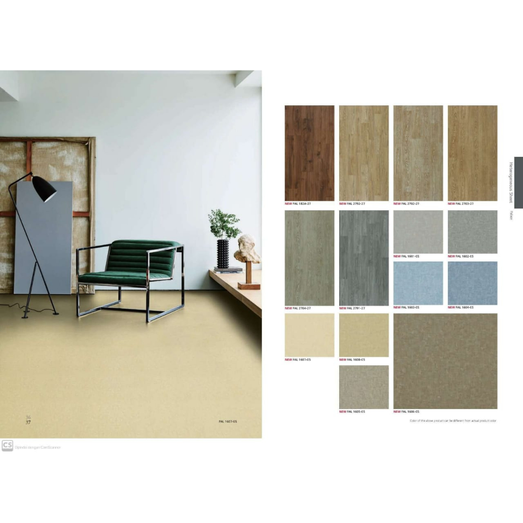 Lantai Vinyl Roll LG Hausys Palace Tebal 1,5 mm